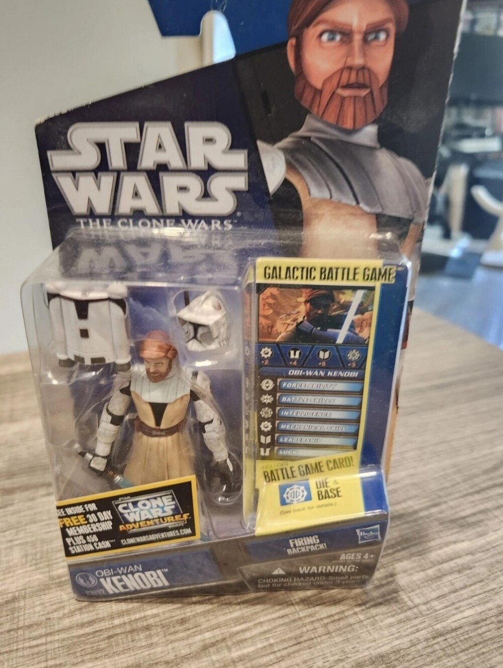 Star Wars Clone Wars - Obi-Wan Kenobi 3.75" Galactic Battle Game Figure * CW40
